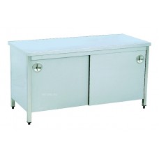 Service Table with Intermediate Shelf with Cabinet